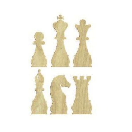 Cadence MDF lézervágott - Sakkfigurák - 6 db/csomag - KD-185 - Raktáron