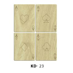   Cadence MDF lézervágott - Kártyalapok - 4 db/csomag - KD-23 - Raktáron
