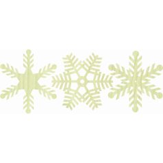   Cadence MDF lézervágott - Hópelyhek - 3 db/csomag - KD-277 - Raktáron