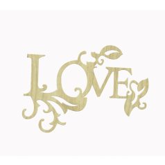   Cadence MDF lézervágott - Love felirat - KD-353 - Raktáron