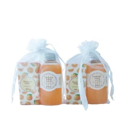 Tusfürdő és szappan szett, narancs-fahéj illatú 50 ml + 60 g - 2 db-os szett