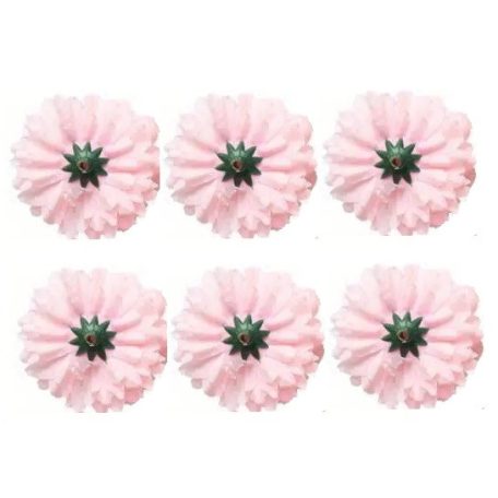 Krizantém fej - Rózsaszin - 6,5 cm
