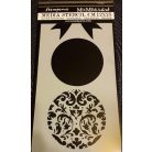 Karácsonyi gömbök stencil 12x25 cm - KSTDL-13