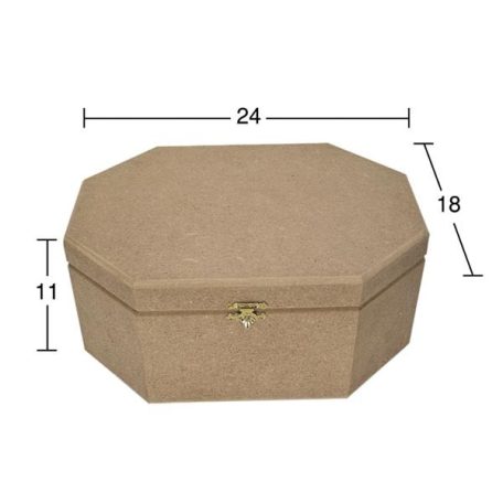 Cadence MDF nyolcszögletű doboz - 24 cm