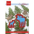 Marianne vágósablon rénszarvas