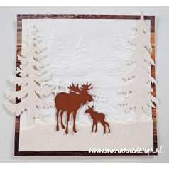 Marianne vágósablon rénszarvas