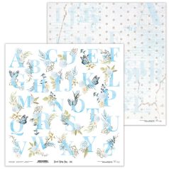   Lexi Design scrapbook papír - Sweet baby boy 06 - 2 oldalas - 30,5 x 30,5 cm