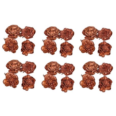 Ming boglárka - Barna - 2 cm virágok - 100 db/csomag