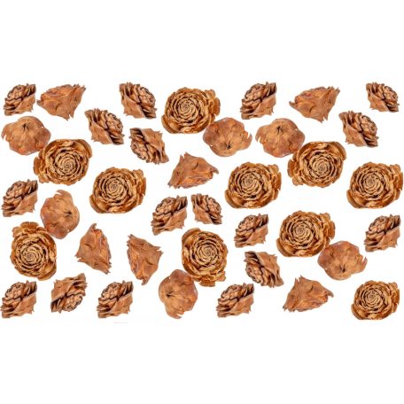 Cédrus rózsa fej - Natúr - 3-5 cm - 17 dkg/csomag