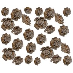   Cédrus rózsa fej - Havas szürke-barna - 3-5 cm - 16 dkg/csomag