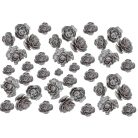 Cédrus rózsa fej - Ezüst - 3-5 cm - 13 dkg/csomag