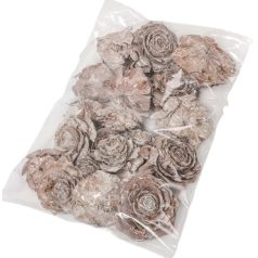   Cédrus rózsa termés - Zúzmarás fehér - 5-7cm - 17 dkg/csomag