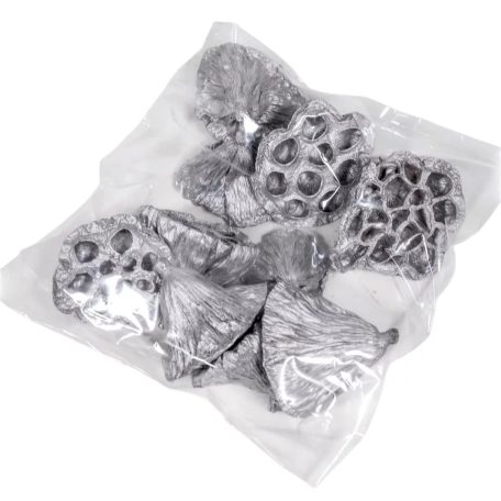 Lótusz termés - Ezüst - 4-5 cm - 10 db/csomag
