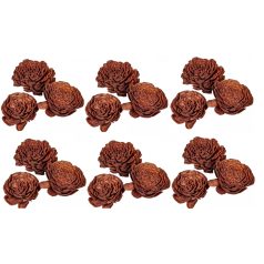 Ming boglárka - Barna - 6 cm virágok - 25 db/csomag