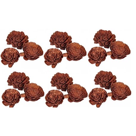 Ming boglárka - Barna - 6 cm virágok - 25 db/csomag