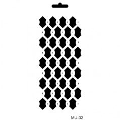 Cadence stencil - 10x25 cm - MU-32