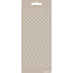 Cadence stencil - 10x25 cm - MU-33