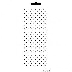Cadence stencil - 10x25 cm - MU-33