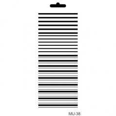 Cadence stencil - 10x25 cm - MU-38