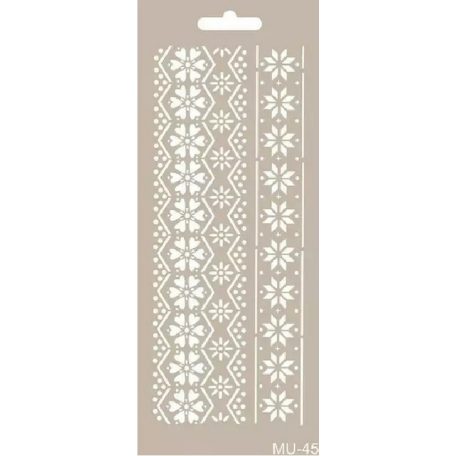 Cadence stencil - 10x25 cm - MU-45