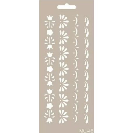 Cadence stencil - 10x25 cm - MU-46