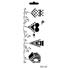 Cadence stencil - 10x25 cm - MU-50