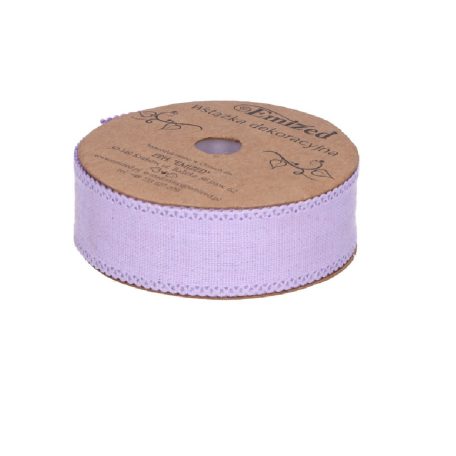 Halványlila szalag - 2,5 cm - 10 méter
