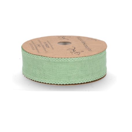 Halványzöld szalag - 2,5 cm - 10 méter