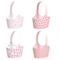 Papír kosár füles mix - 26x19x14 cm