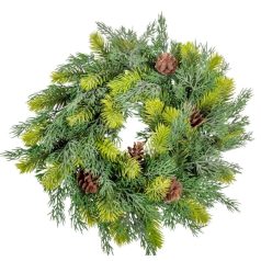 Fenyő koszorú tobozzal - 28 cm, 37 cm