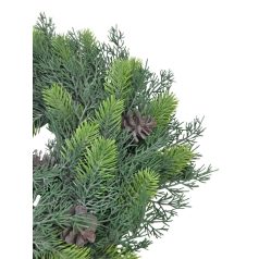 Fenyő koszorú tobozzal - 34 cm