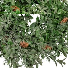 Zöld buxus koszorú - 33 cm