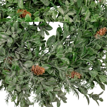 Zöld buxus koszorú - 33 cm