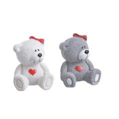 Piros masnis maci figura - 5,5 cm - 2 db/csomag