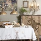 Clayre & Eef - Rustic Easter Bunny - Kenyérkosár - 35x35x8 cm 