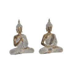 Buddha figura, műgyanta, 20,3x9,6x27,6 cm buddha, 2féle 