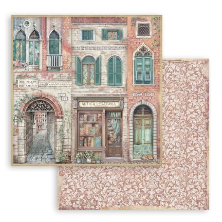 Stamperia scrapbook papír - Venice City of Art Antica Legatoria - 2 oldalas - 31,5x30,5 cm