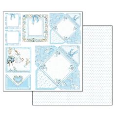 Scrapbbok papír - Baby Boy Cards - 31,5x30,5 cm - SBB-545