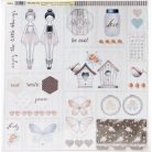 Stamperia scrapbook papír - Pink Soul - 2 oldalas - 31,5 x 30,5 cm - SBB-638