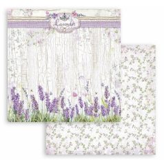   Stamperia scrapbook papír - Provence levendula - 2 oldalas - 31,5 x 30,5 cm - SBB-850