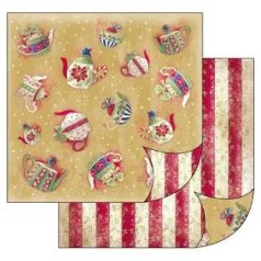   Stamperia scrapbook papír - 2 oldalas - 30,5 x 30,5 cm - SBB-154