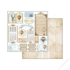   Stamperia scrapbook papír - Balloon - 2 oldalas - 31,5 x 30,5 cm