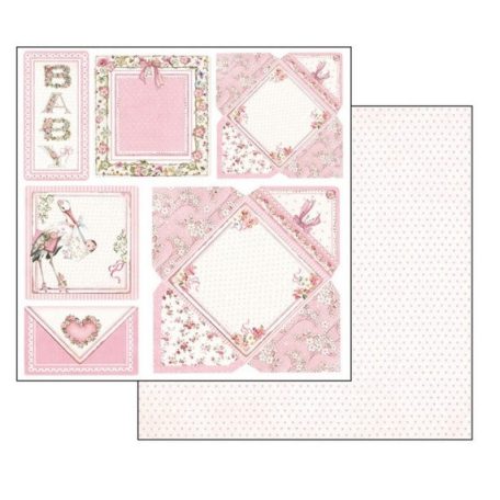 Stamperia scrapbook papír - 2 oldalas - 30,5 x 30,5 cm - SBB-550