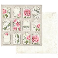   Stamperia scrapbook papír - Flowers - 2 oldalas - 30,5 x 30,5 cm