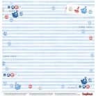 Scrap Berrys scrapbook papír - Little Sailor - 2 oldalas - 30,5 x 30,5 cm