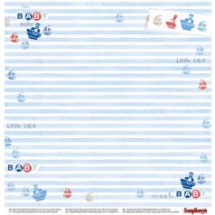   Scrap Berrys scrapbook papír - Little Sailor - 2 oldalas - 30,5 x 30,5 cm