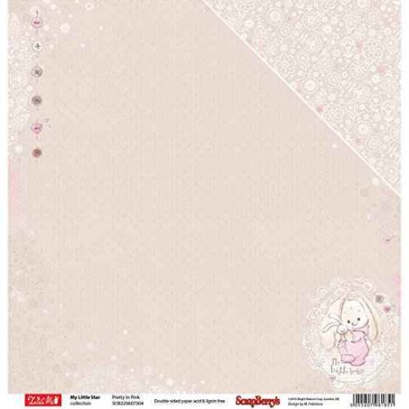 Scrap Berrys scrapbook papír - My Little Star - 2 oldalas - 30,5 x 30,5 cm