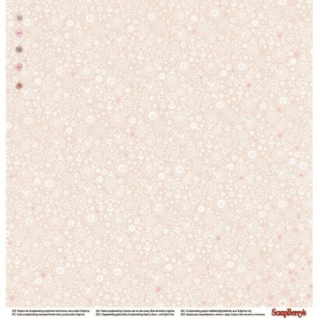 Scrap Berrys scrapbook papír - My Little Star - 2 oldalas - 30,5 x 30,5 cm