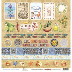   Scrap Berrys scrapbook papír - Summer Party  - 2 oldalas - 30,5 x 30,5 cm