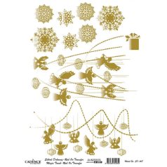 Cadence transzfer fólia - arany - 30x42 cm - SD-007